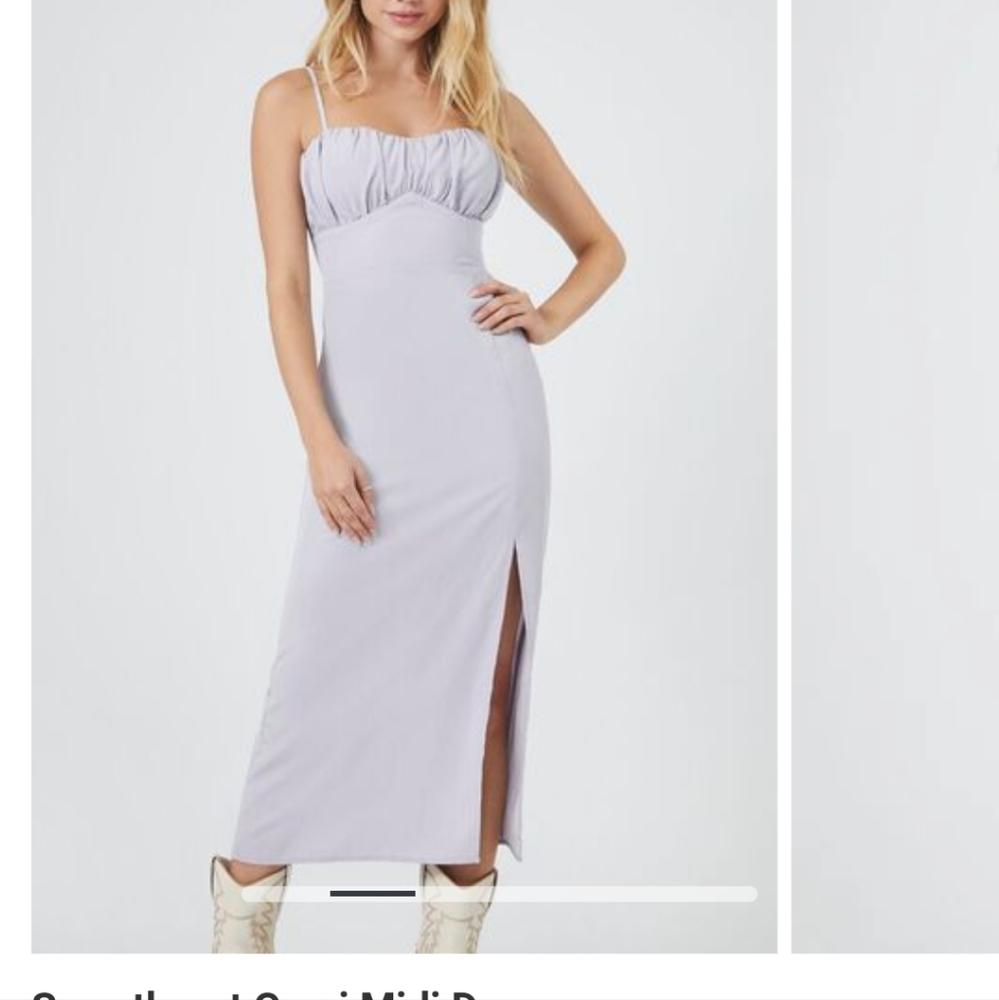 Midi dresse, Dusty lavender color